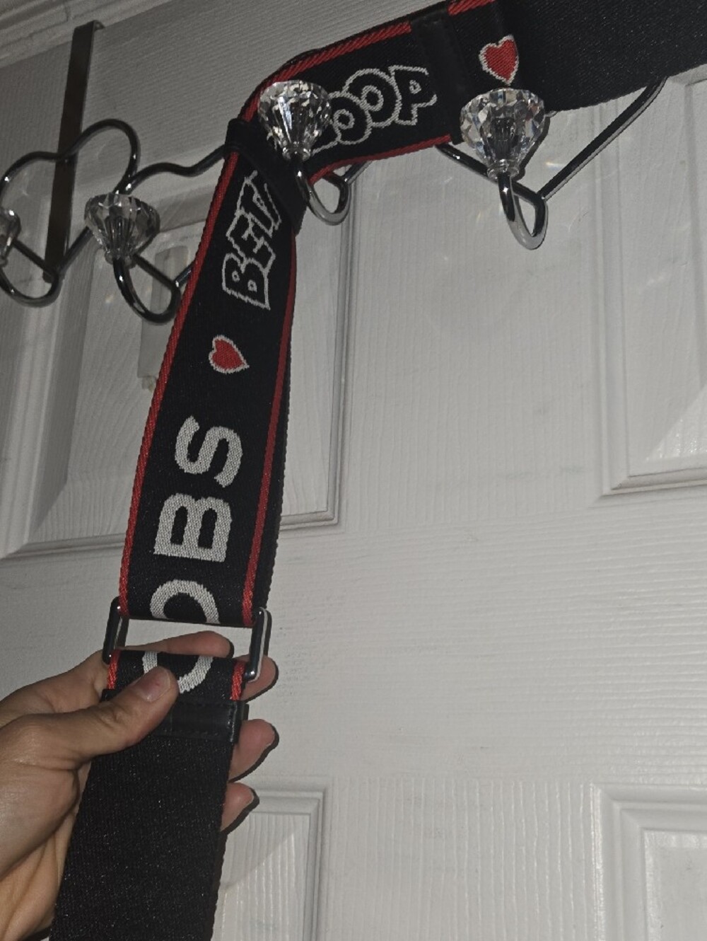 Marc Jacobs Black Strap with Red Trim and White Logo - Picture 14 of 15